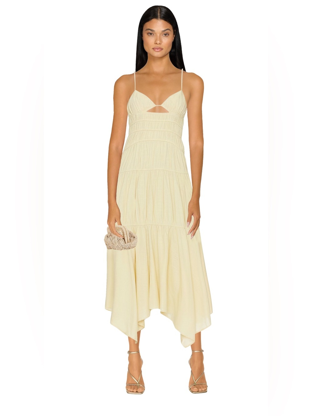 SNDYS “Tahlia” Dress – Yellow ( Lemon ) – Size Medium